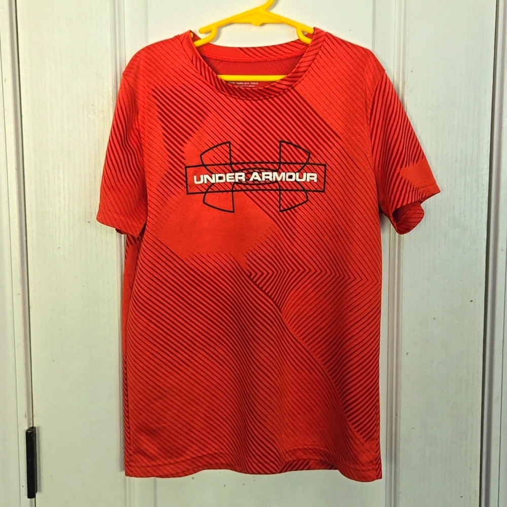 Youth Medium Orange Under Armour Heatgear Shirt